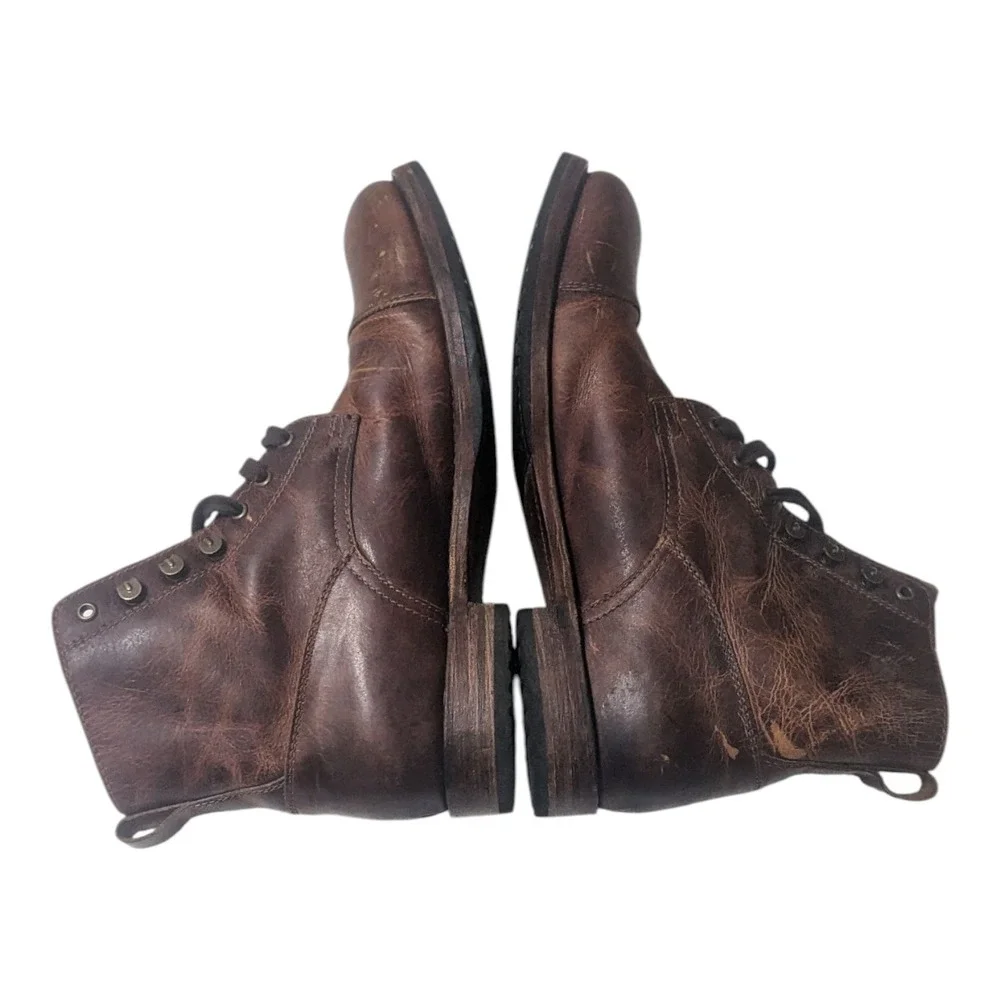 9049 Sendra‎ Lace up Boots Sprinter Evolution Tang Rubber Sole Frame Sewn 44